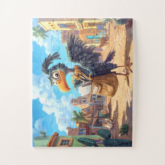 Quebra-cabeça Vautour Facteur en Mission - Puzzle Aventure (Vertical)