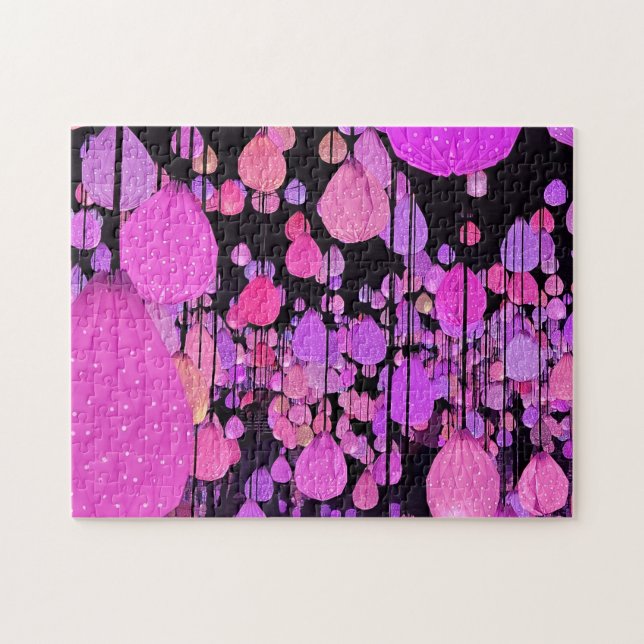 Quebra-cabeça Vegas colorful suspended raindrops Puzzle (Horizontal)