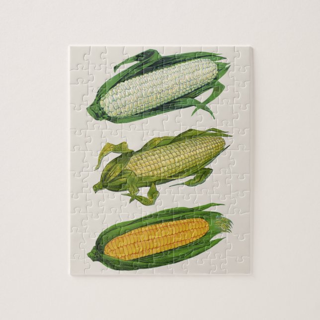 Quebra-cabeça Vegetais saudáveis da Comida de colheita, milho fr (Vertical)