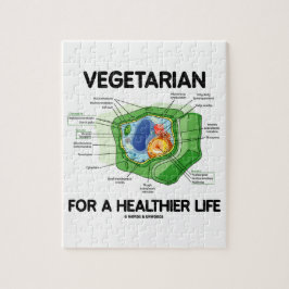 Quebra-cabeça Vegetariano por uma vida mais saudável (pilha da