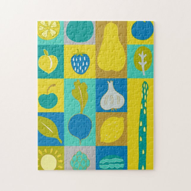 Quebra-cabeça Veggie Blocks I (Vertical)