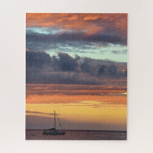 Quebra-cabeça Velejando para o Hawaii Sunset - 16x20 - 520 pcs. (Vertical)