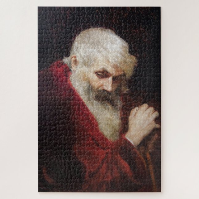 Quebra-cabeça Velho Casaco vermelho (Papai Noel) (Natal) (Vertical)