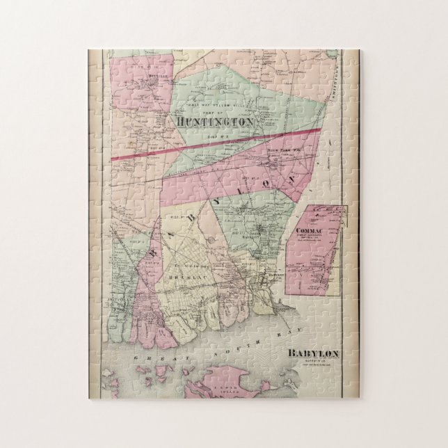 Quebra-cabeça velho de Babylon do tempo (Vertical)