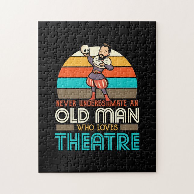 Quebra-cabeça Velho Que Ama Teatro (Vertical)