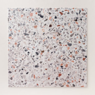 Quebra-cabeça Velho terrazzo textura, padrão de hamper.