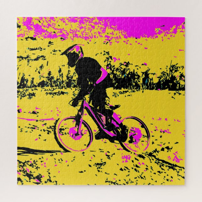 Quebra-cabeça Velocidade de recolha - Montanha Biker (Vertical)