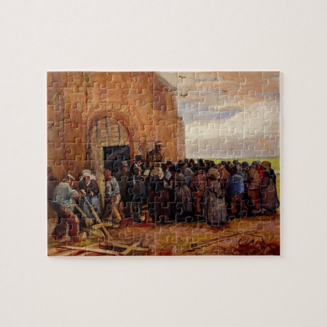 Quebra-cabeça Venda de Sucata de Construção por Vincent van Gogh (Horizontal)