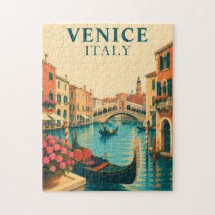 Quebra-cabeça Veneza Itália Ponte Rialto Gôndola