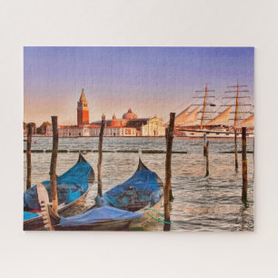 Quebra-cabeça Veneza, Itália Sail Boat com Gondolas