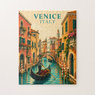 Quebra-cabeça Veneza Itália Vêneto Canal Vêneto Vintage