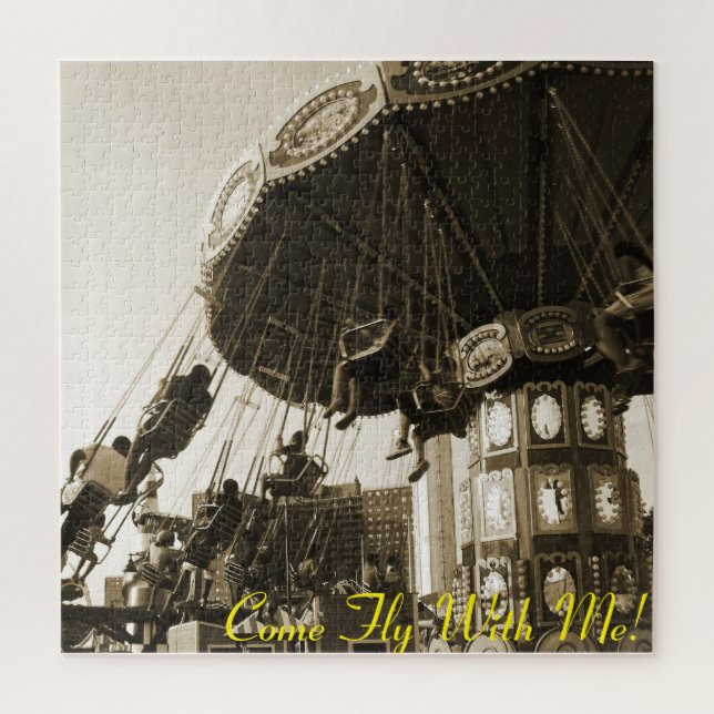 Quebra-cabeça "Venha Voar Comigo" Coney Island, NY Large Quebra- (Vertical)