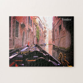 Quebra-cabeça Venice Gondola Ride Cartão-postal italiano de féri
