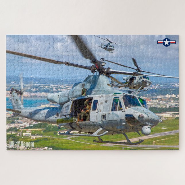 Quebra-cabeça VENOM UH-1Y (20x30 POLEGADAS) (Horizontal)