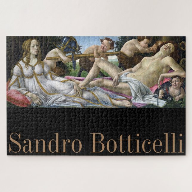 Quebra-cabeça Vênus e Mars, Sandro Botticelli (Horizontal)