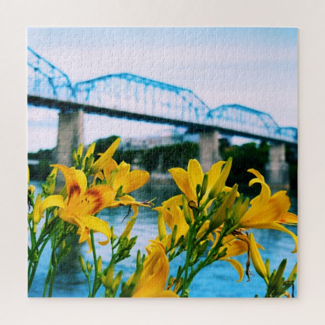 Quebra-cabeça Verão em Chattanooga - Ponte da Rua Walnut 20x20 (Vertical)