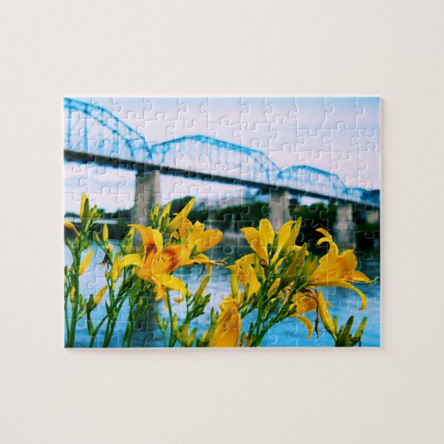 Quebra-cabeça Verão em Chattanooga - Ponte da Rua Walnut 8x10 (Horizontal)