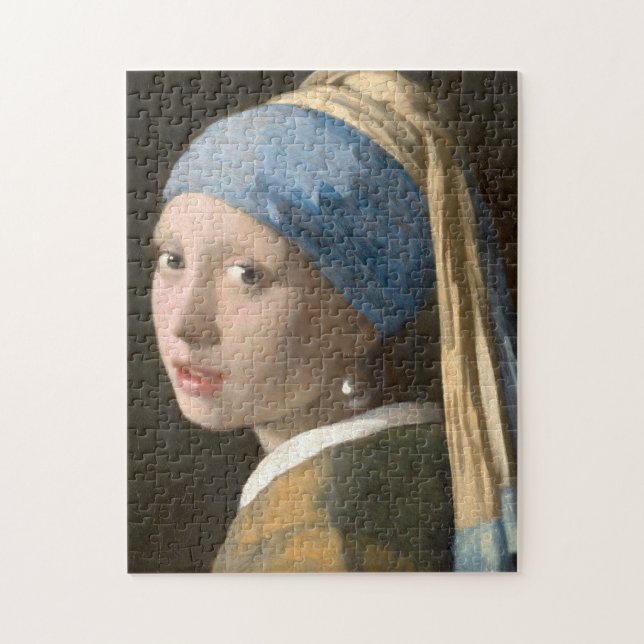 Quebra-cabeça Vermeer, Garota com pérolas - Belas Artes (Vertical)