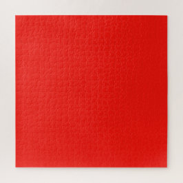 Quebra-cabeça vermelho de uma cor