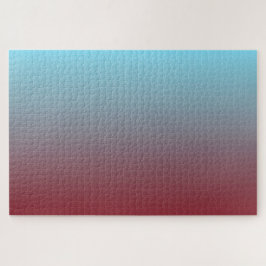 Quebra-cabeça Vermelho Escuro a Azul Claro Gradiente Horizontal 