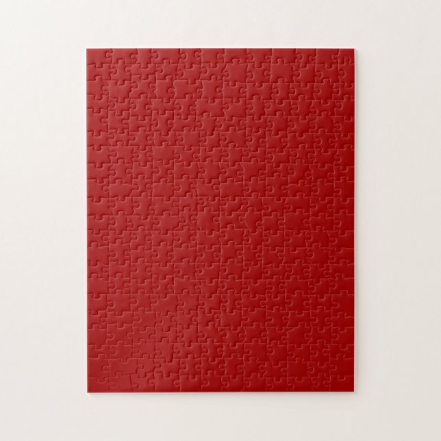 Quebra-cabeça Vermelho Escuro Candy Apple Cor Sólida (Vertical)