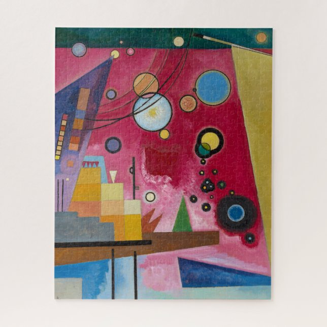 Quebra-cabeça Vermelho Pesado | Kandinsky | (Vertical)