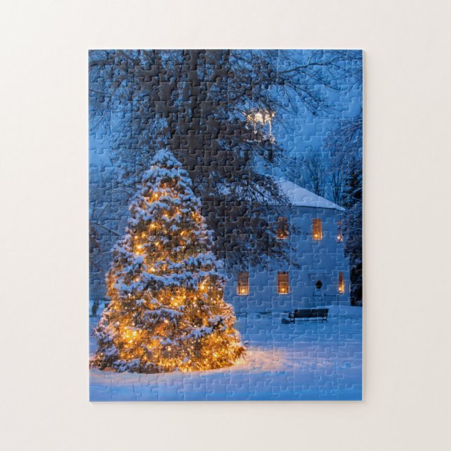 Quebra-cabeça Vermont Round Church (Vertical)