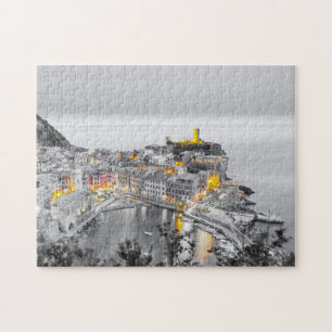 Quebra-cabeça Vernazza Cinque Terre Liguria Itália Bônus de Arte