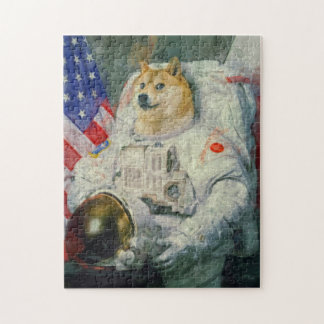 Quebra-cabeça Versão da pintura do Doge do astronauta