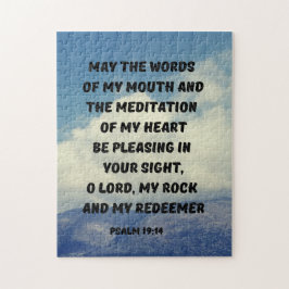 Quebra-cabeça Verso Da Bíblia Do Estudo Da Bíblia Psalm 19