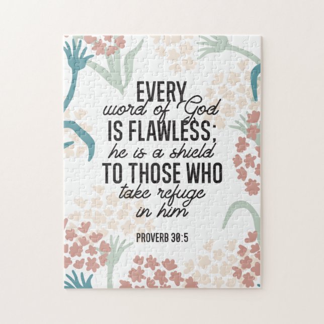 Quebra-cabeça Verso da Bíblia do Provverb 30:5 (Vertical)