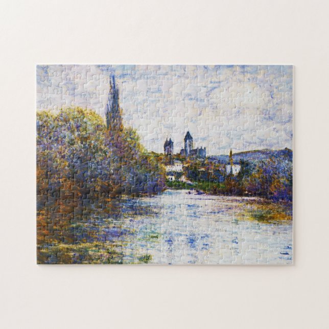 Quebra-cabeça Vetheuil, a arma ligeira do Seine Claude Monet (Horizontal)
