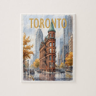 Quebra-cabeça Viagem Antiga Toronto Canadá
