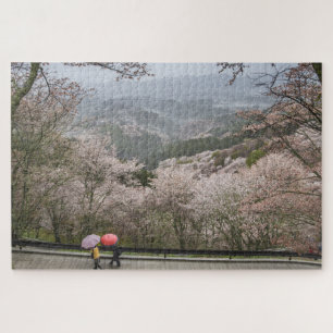 Quebra-cabeça Viagem Cênico Cherry Blossom Japão Paisagem