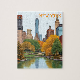 Quebra-cabeça Viagem clássica ao Central Park de Nova York