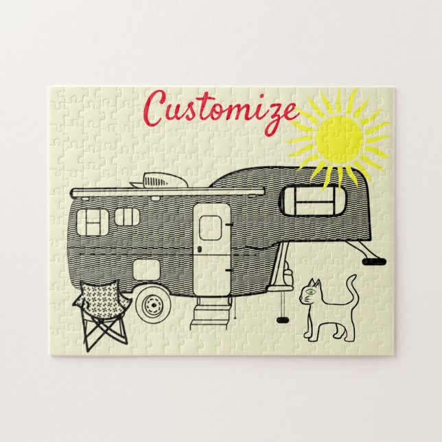 Quebra-cabeça Viagem clássico Trailer Caravan Thunder_Cove (Horizontal)