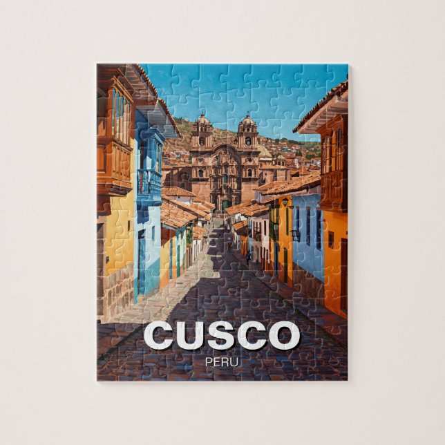 Quebra-cabeça Viagem Cusco Peru (Vertical)
