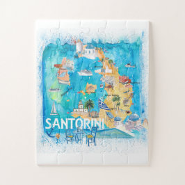 Quebra-cabeça Viagem da Grécia Santorini