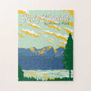 Quebra-cabeça Viagem da Ilustração do Parque Nacional da Montanh