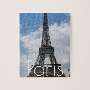 Quebra-cabeça Viagem da Torre Eiffel em Paris Trabalho de arte F