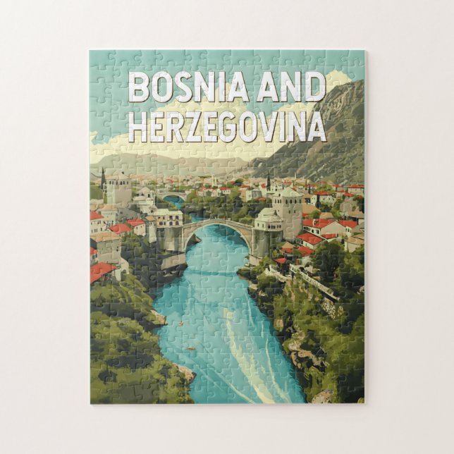 Quebra-cabeça Viagem de arte da Bósnia e Herzegovina (Vertical)