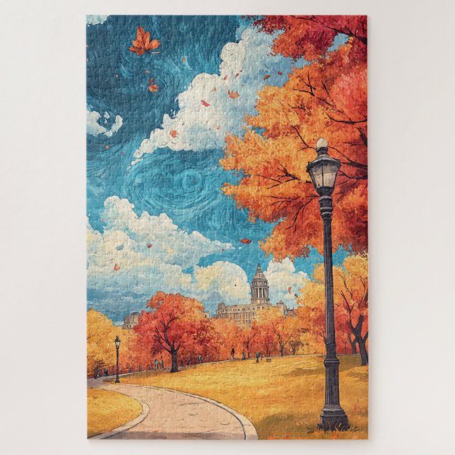 Quebra-cabeça Viagem de Boston MÃE USA (Vertical)