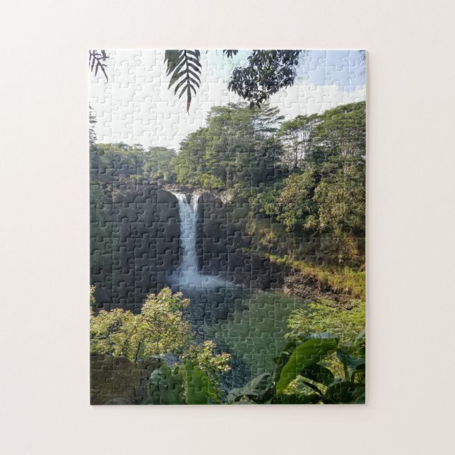 Quebra-cabeça Viagem de Fotografia Cêntica em Cascata Havaii (Vertical)