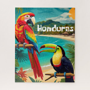 Quebra-cabeça Viagem de Honduras - Poster de retroragem