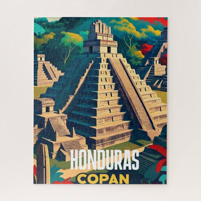 Quebra-cabeça Viagem de Honduras - Poster de retroragem (Vertical)