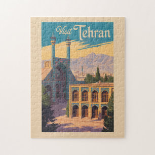 Quebra-cabeça Viagem de Ilustração do Palácio Golestan do Teerão
