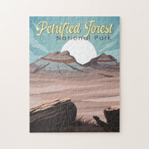 Quebra-cabeça Viagem de Ilustração do Parque Nacional da Florest