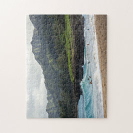 Quebra-cabeça Viagem de Surfistas de Oahu, Praia Havaiana