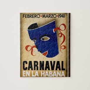 Quebra-cabeça Viagem do Carnaval Havana Vintage Cuba
