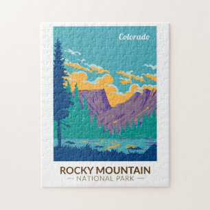 Quebra-cabeça Viagem do Parque Nacional da Montanha Rocky Teton 